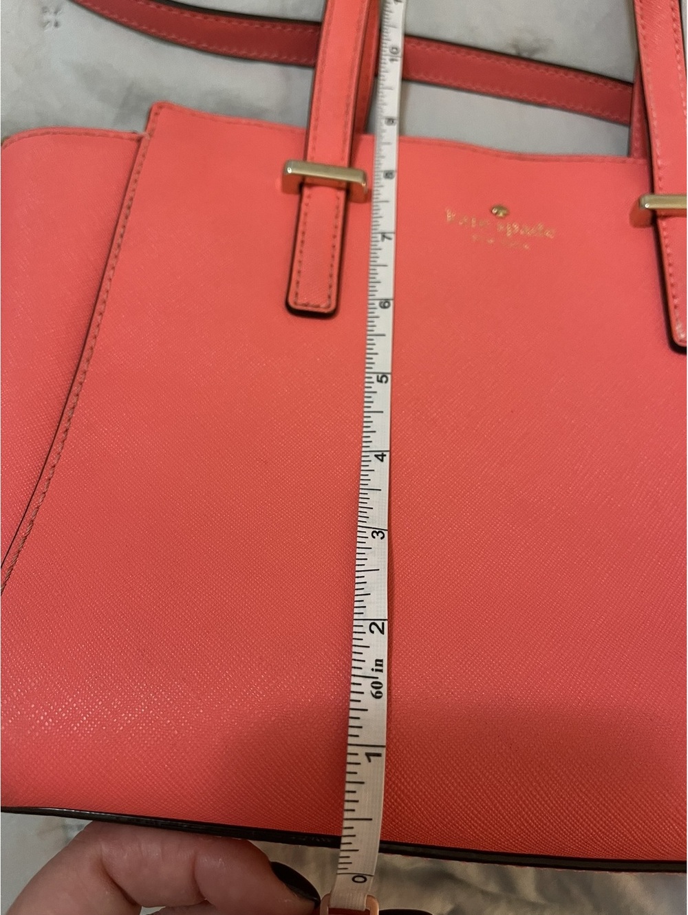 Kate Spade | Coral Saffiano Leather Satchel Crossbody - Picture 8 of 15